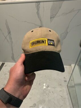 Toromont CAT Two-Tone Khaki and Black Baseball Cap